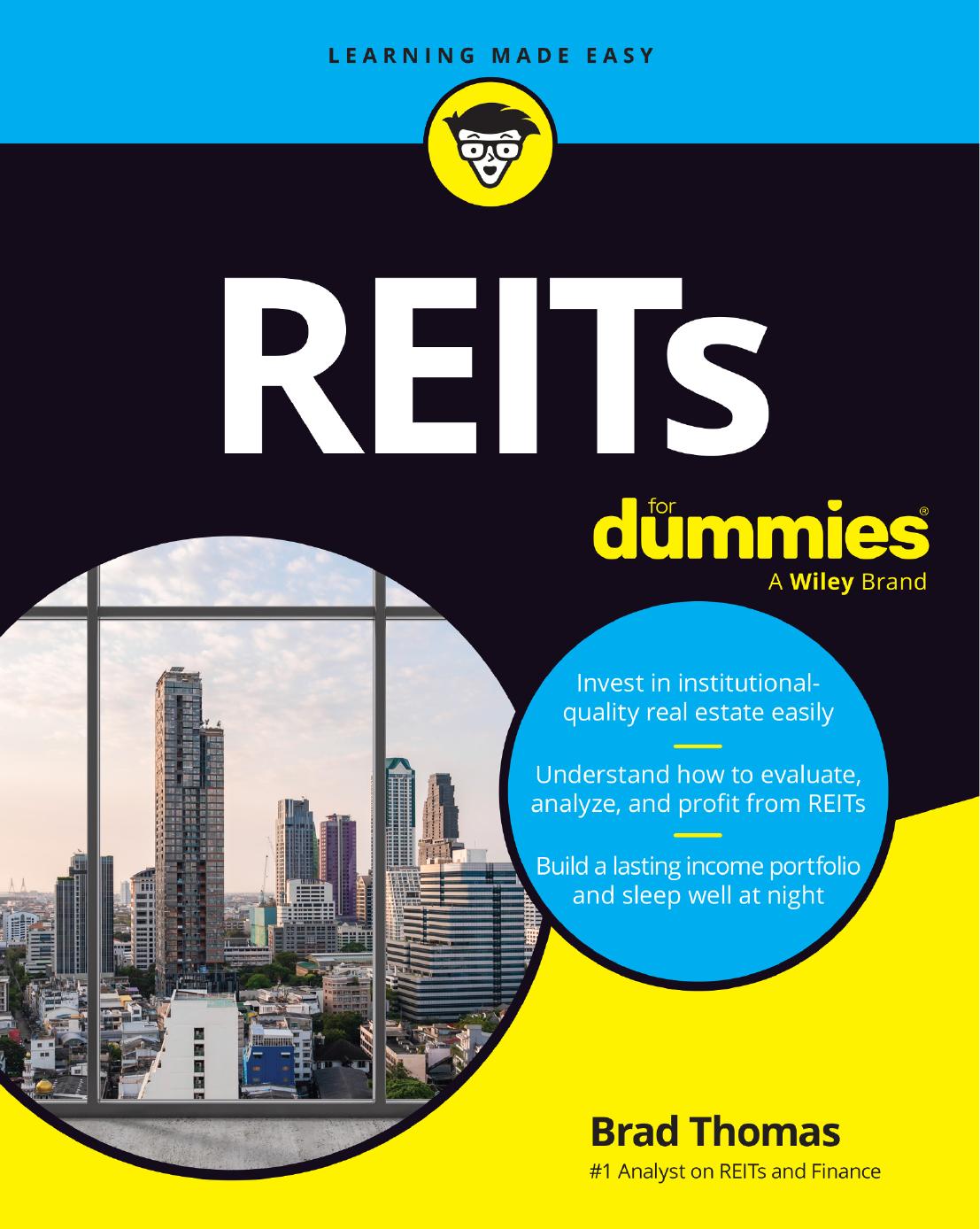 Reits For Dummies 1st Edition Brad Thomas