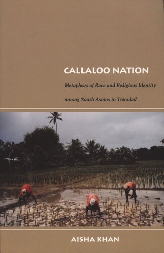 Callaloo Nation Metaphors Of Race And Religious Identity Among South Asians In Trinidad Aisha Khan Editor Walter D Mignolo Editor Irene Silverblatt Editor Sonia Saldvarhull Editor