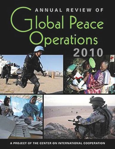 Annual Review Of Global Peace Operations 2010 Center On International Cooperation
