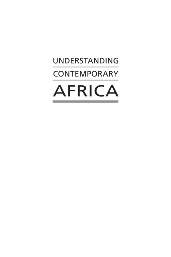 Understanding Contemporary Africa April A Gordon Editor Donald L Gordon Editor