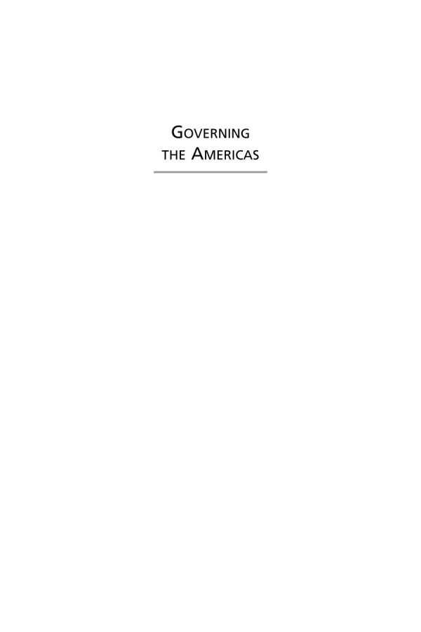 Governing The Americas Assessing Multilateral Institutions Gordon Mace Editor Jean Philippe Thrien Editor Paul Haslam Editor