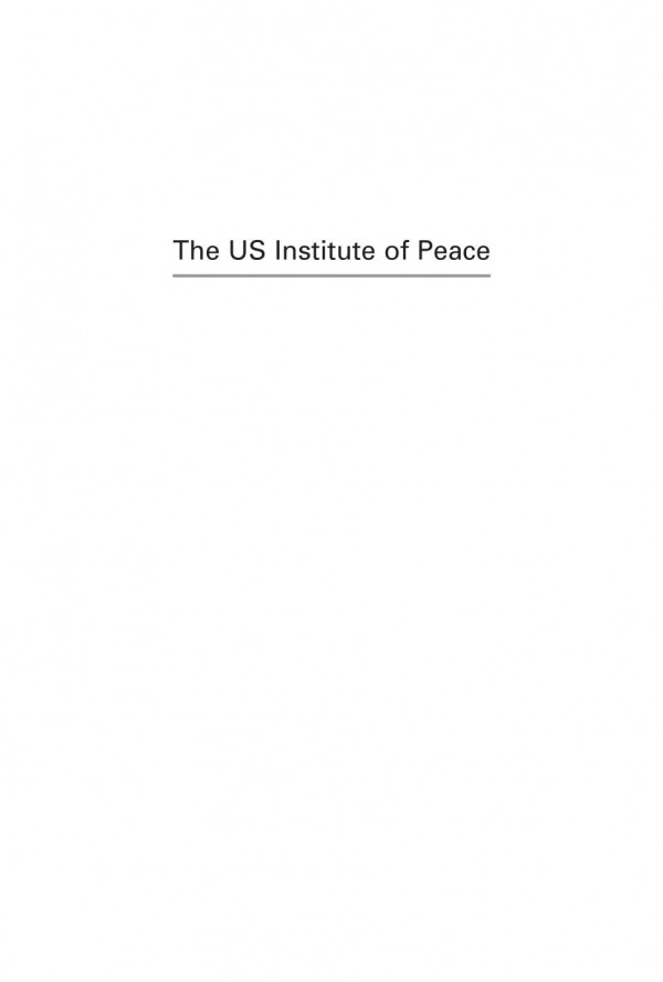 The Us Institute Of Peace A Critical History Michael D English