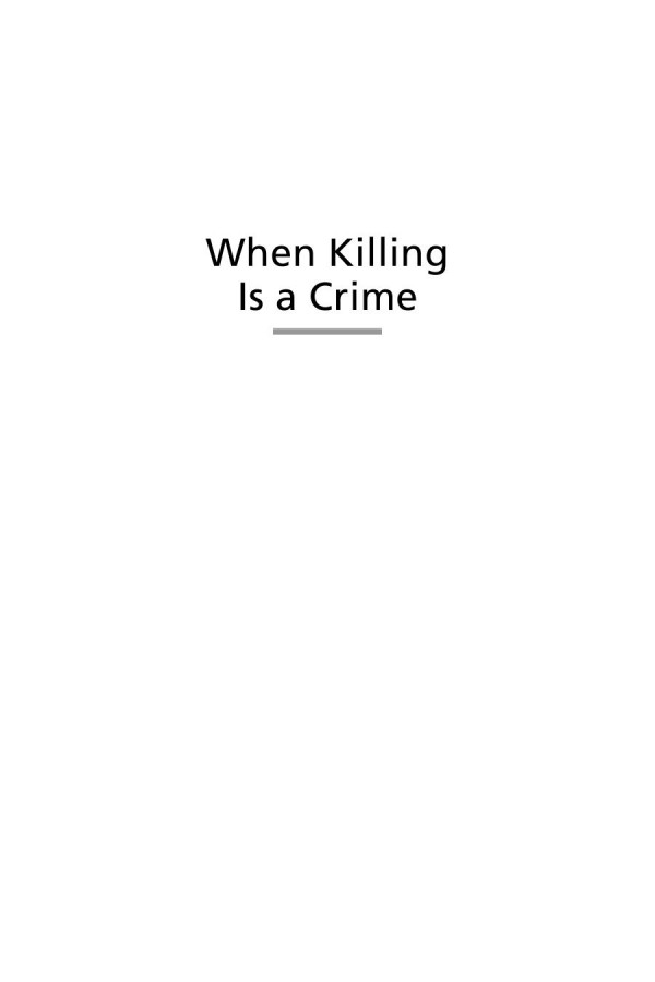 When Killing Is A Crime Tony Waters