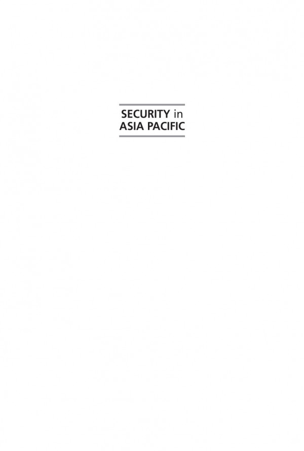 Security In Asia Pacific The Dynamics Of Alignment Thomas S Wilkins