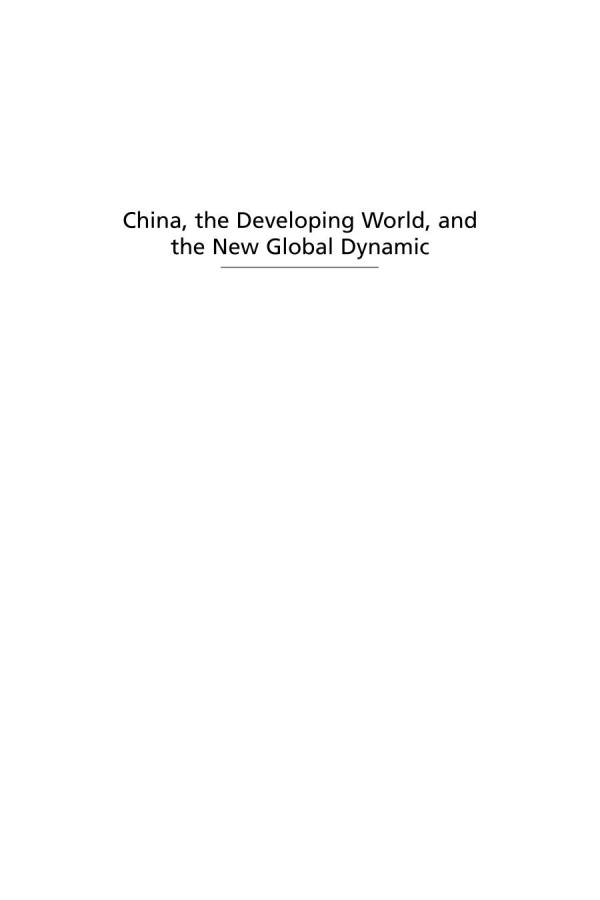 China The Developing World And The New Global Dynamic Lowell Dittmer Editor George T Yu Editor