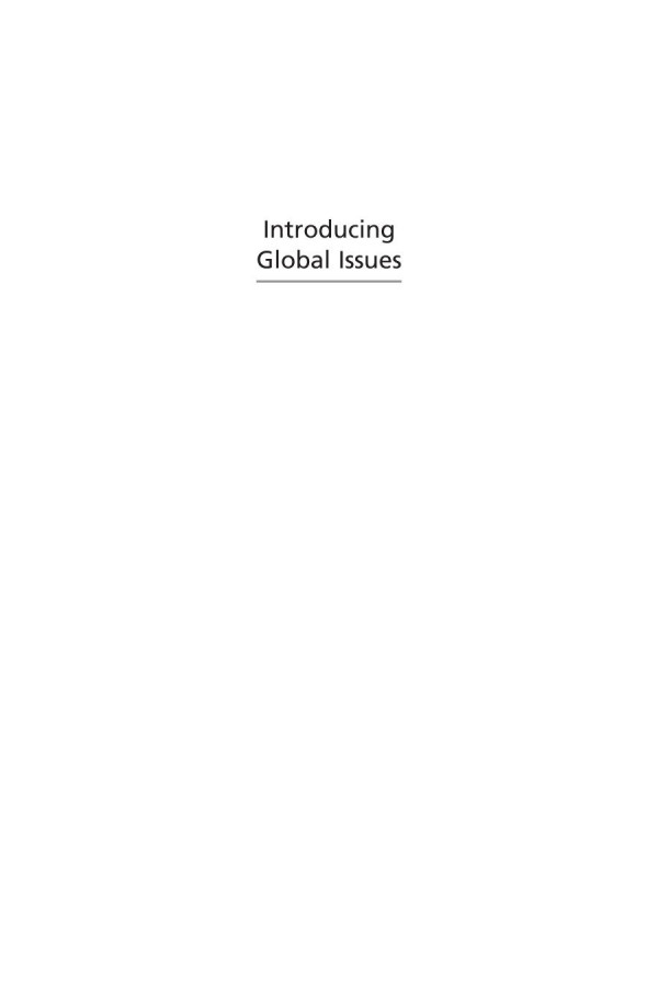 Introducing Global Issues Michael T Snarr Editor D Neil Snarr Editor