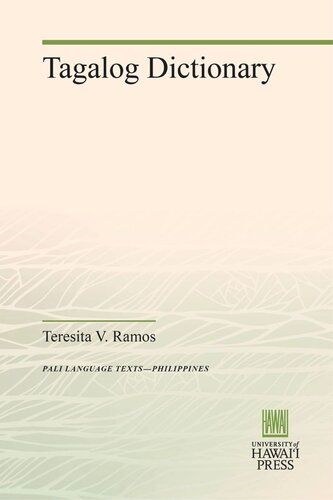 Tagalog Dictionary Teresita V Ramos