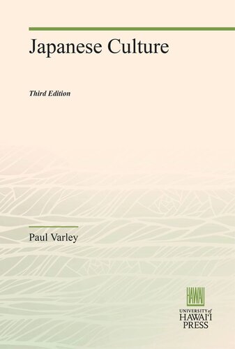 Japanese Culture Third Edition Paul Varley