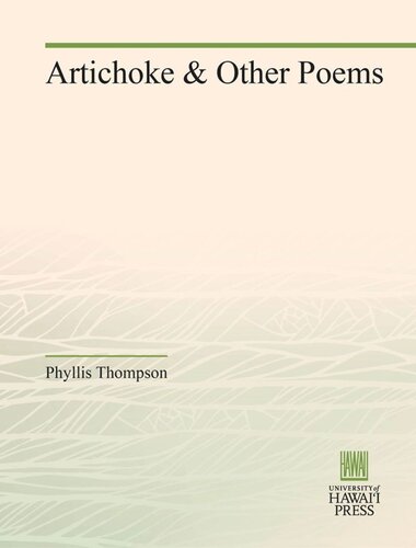 Artichoke Other Poems Phyllis Thompson