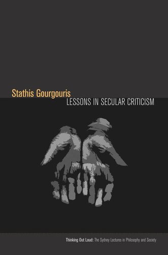 Lessons In Secular Criticism Stathis Gourgouris