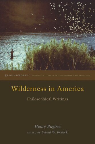 Wilderness In America Philosophical Writings Henry Bugbee Editor David W Rodick Editor