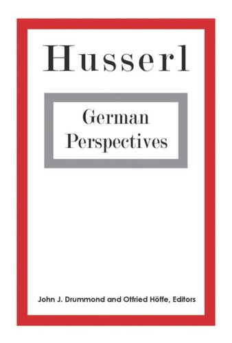 Husserl German Perspectives