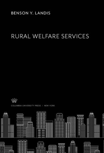 Rural Welfare Services Benson Y Landis