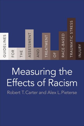 Measuring The Effects Of Racism Guidelines For The Assessment And Treatment Of Racebased Traumatic Stress Injury Robert T Carter Alex L Pieterse