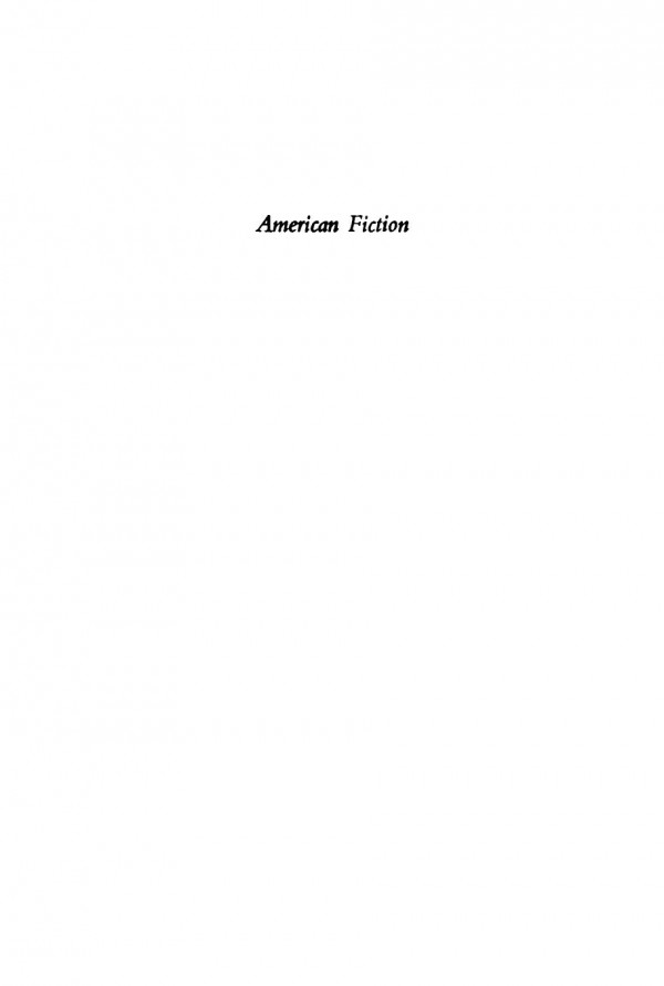 American Fiction The Intellectual Background D E S Maxwell