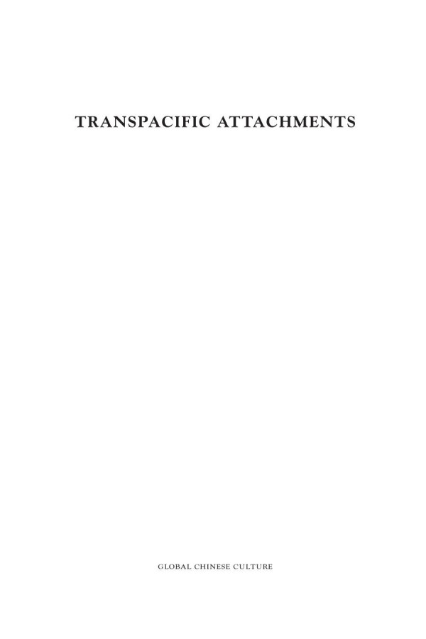 Transpacific Attachments Sex Work Media Networks And Affective Histories Of Chineseness Lily Wong