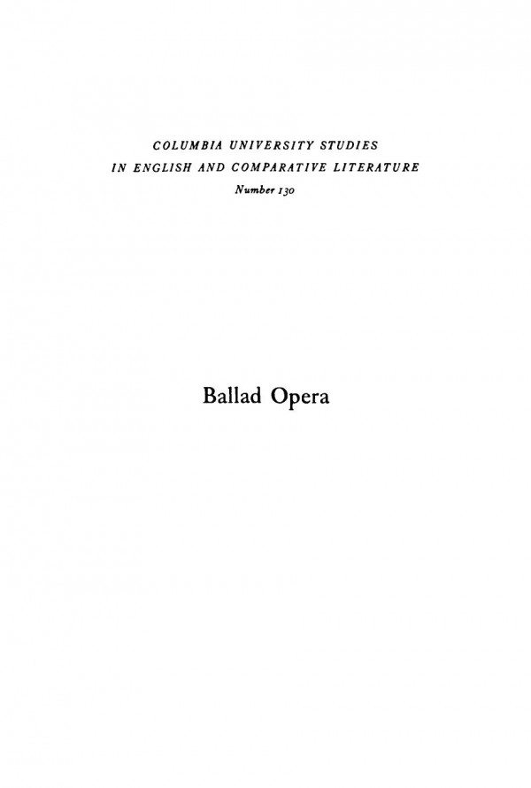 Ballad Opera Edmond Mcadoo Gagey