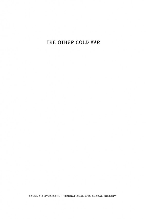 The Other Cold War Heonik Kwon