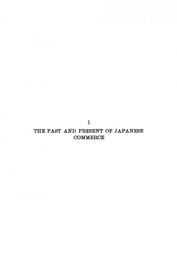 The Past And Present Of Japanese Commerce Yetaro Kinosita