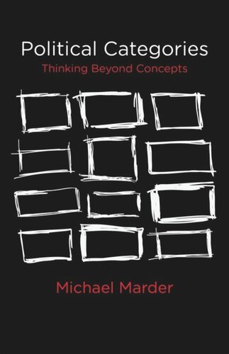 Political Categories Thinking Beyond Concepts Michael Marder