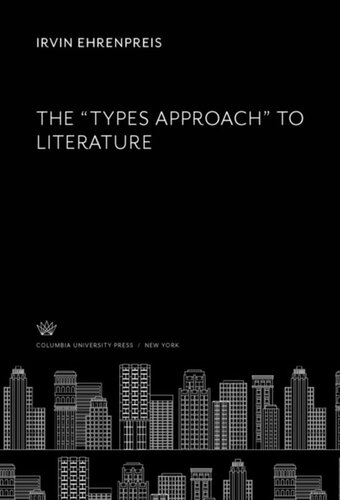 The Types Approach To Literature Irvin Ehrenpreis