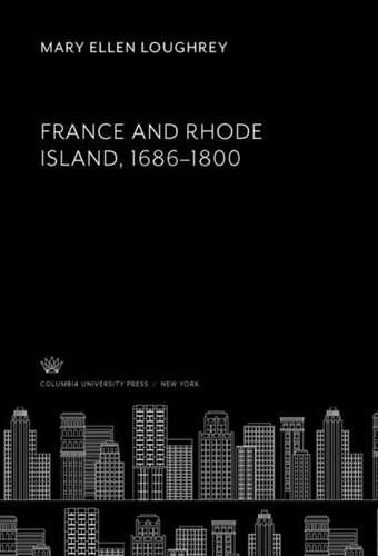 France And Rhode Island 16861800 Mary Ellen Loughrey