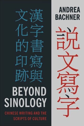Beyond Sinology Chinese Writing And The Scripts Of Culture Andrea Bachner