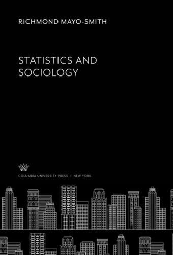 Statistics And Sociology Richmond Mayosmith