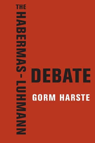 The Habermasluhmann Debate Gorm Harste