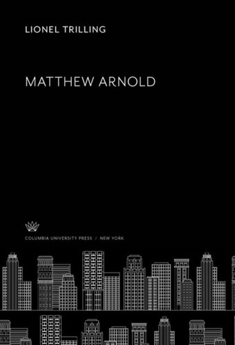 Matthew Arnold Lionel Trilling