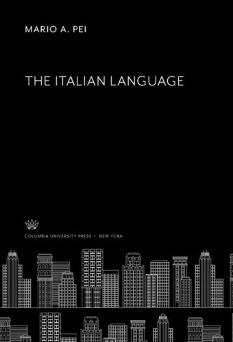 The Italian Language Mario A Pei