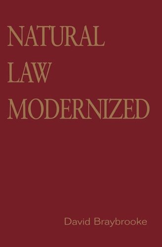 Natural Law Modernized David Braybrooke