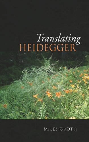 Translating Heidegger Miles Groth