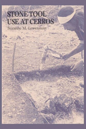 Stone Tool Use At Cerros The Ethnoarchaeological And Usewear Evidence Suzanne M Lewenstein