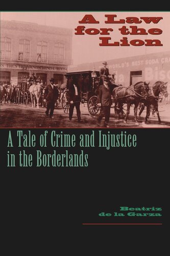 A Law For The Lion A Tale Of Crime And Injustice In The Borderlands Beatriz De La Garza
