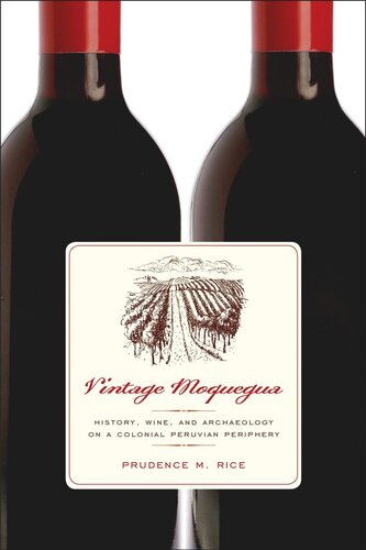 Vintage Moquegua History Wine And Archaeology On A Colonial Peruvian Periphery 1st Edition Prudence M Rice