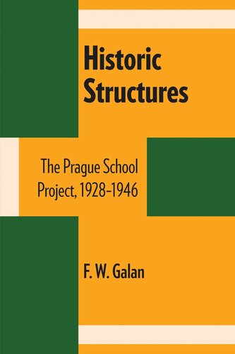 Historic Structures The Prague School Project 19281946 Fw Galan