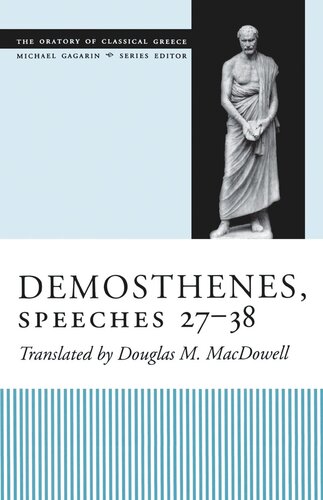 Demosthenes Speeches 2738 Douglas M Macdowell