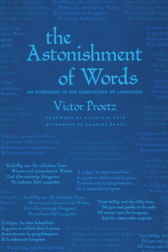 The Astonishment Of Words An Experiment In The Comparison Of Languages Victor Proetz Alistair Reid Charles Nagel