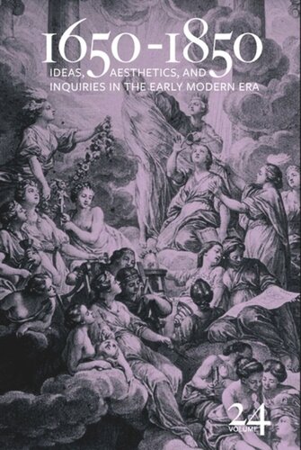 16501850 Ideas Aesthetics And Inquiries In The Early Modern Era Volume 24 Kevin L Cope Editor