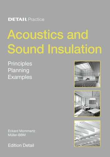 Acoustics And Sound Insulation Principles Planning Examples Eckard Mommertz