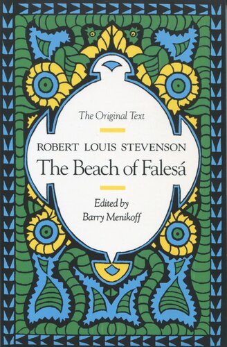 The Beach Of Falesa Robert Louis Stevenson Editor Barry Menikoff Editor