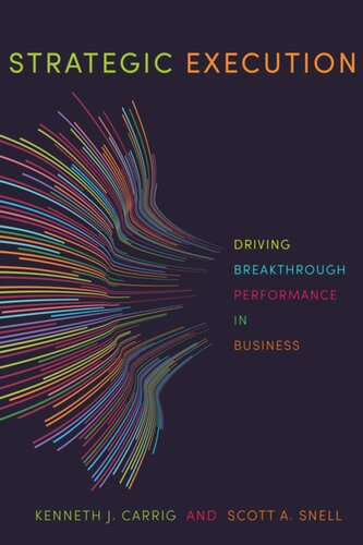 Strategic Execution Driving Breakthrough Performance In Business Kenneth J Carrig Scott A Snell