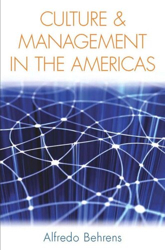 Culture And Management In The Americas Alfredo Behrens