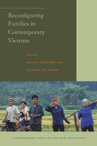 Reconfiguring Families In Contemporary Vietnam Danile Blanger Editor Magali Barbieri Editor