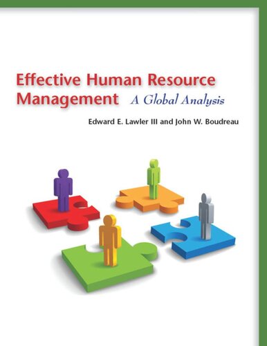 Effective Human Resource Management A Global Analysis Edward Lawler