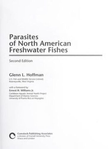 Parasites Of North American Freshwater Fishes Second Edition Glenn L Hoffman