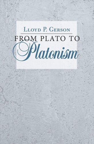 From Plato To Platonism Lloyd P Gerson