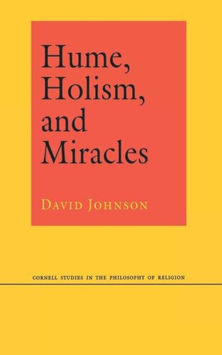 Hume Holism And Miracles David Johnson