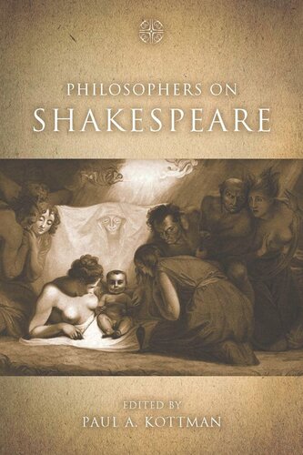 Philosophers On Shakespeare Paul A Kottman Editor